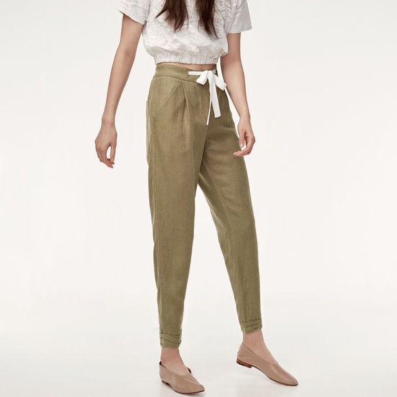 Aritzia Pants - Wilfred Allant Green Pant